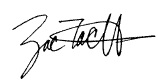 Zac Tackett signature